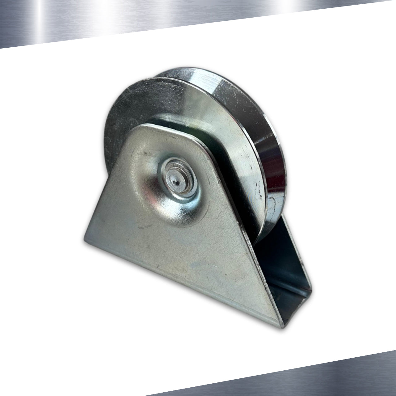 V-Groove Wheel with Bracket 4"