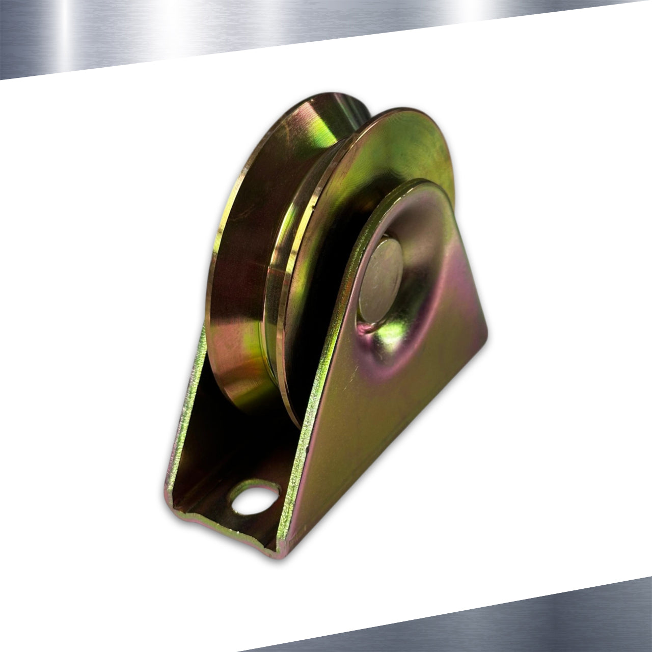 V-Groove Wheel with Bracket 3"