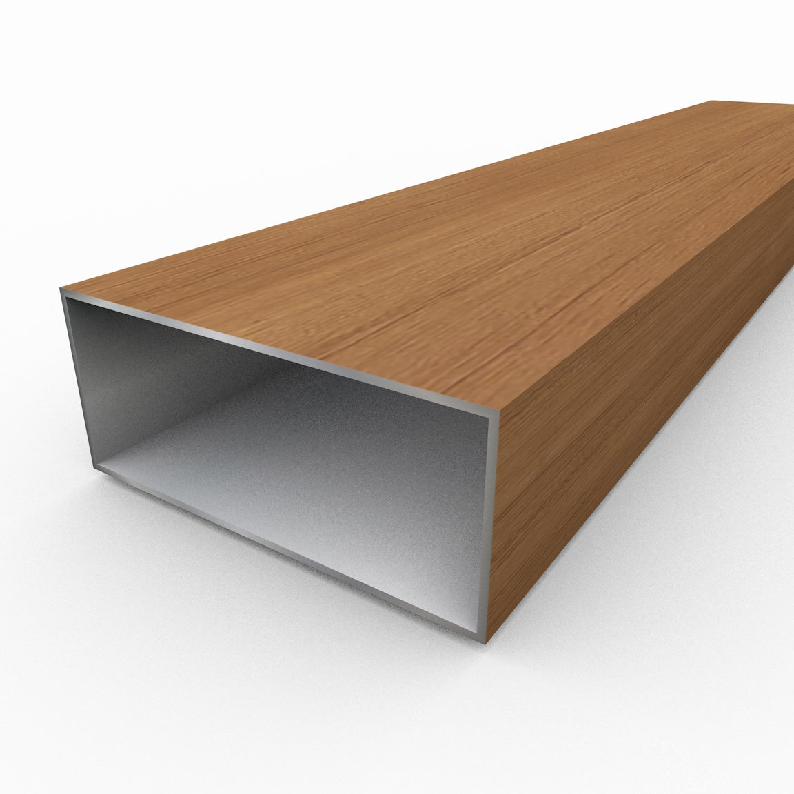 Rectangular Aluminum Tube – Portofino Wood Finish