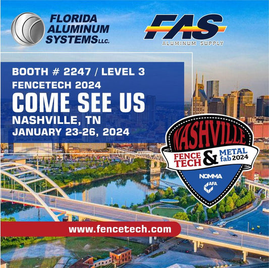 Florida Aluminum Systems at FenceTech 2024 – Nashville, TN