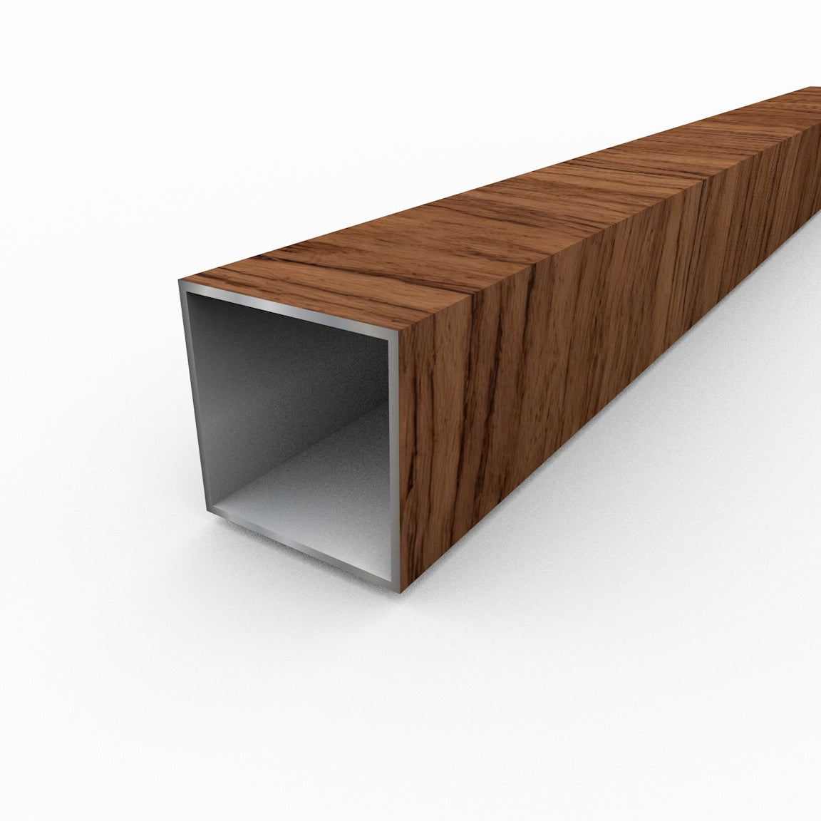 Square aluminum tube - Aluminum wood