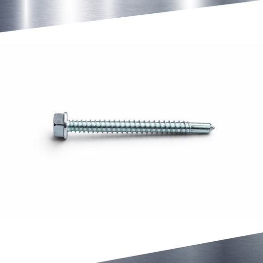 Heavy-duty #12 x 2" Hex Screw – Pack of 100 Units