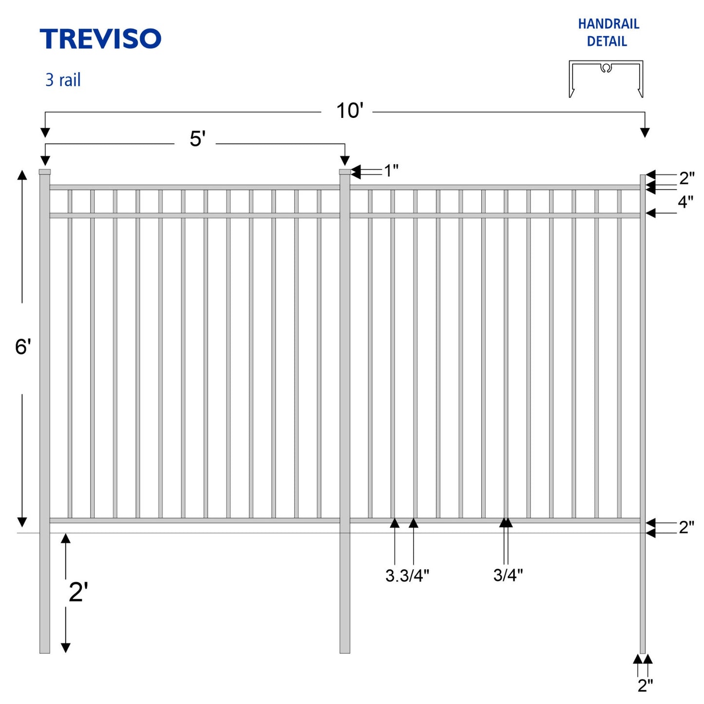 Treviso 3 Rail